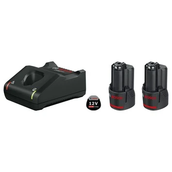 Bosch Professional Starterset 2 X GBA 12V 2.0Ah Accu + Oplader 3 Bosch Professional Starterset 2 X GBA 12V 2.0Ah Accu + Oplader
