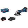Bosch Blauw GWS 18-125 V-LI Accu Haakse Slijper Met 18V 4.0AH LI-ION + Lader Gal 18 V-40 -Bosch Bosch 123 565
